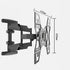 LeapMars 25-65 Inches 200 200 400 400 TV Wall Mount Bracket Adapter Monitor Stand Wall Mount for TVs Extension x to x