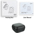 TIK Tok Bluetooth Remote Control Page Turner for iPhone, Android, Camera Remote Shutter, Bluetooth Ring, Black