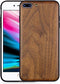 Wood Case for iPhone 7 Plus/8 Plus, Real Natural Wood, Slim Shockproof Hybrid Cover (Walnut)