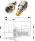 F Type to SMA Male Female Coax Connector Coaxial Adapter - 2 Sets, 6 Pcs