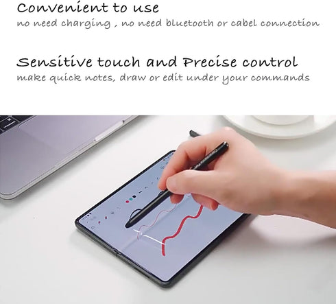 S Pen for Galaxy Z Fold 4, Fold 3, Fold 2, Maezar Capacitive Stylus Touch Pen for Samsung Galaxy Z Fold 4/3/2 - Black