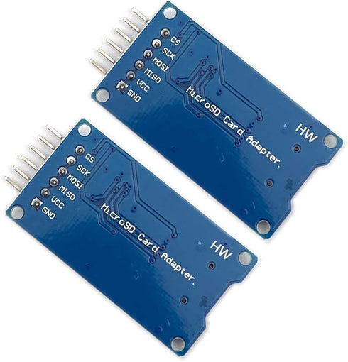 Kiro&Seeu 2pcs 6-pin Micro SD Card Module Storage Board TF Card Memory Adapter Reader Module SPI Interface Compatible