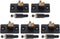 Micro Traders 5 Pairs Male Jack & Female Socket Panel Mount Barrel Jack Plug