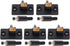 Micro Traders 5 Pairs Male Jack & Female Socket Panel Mount Barrel Jack Plug