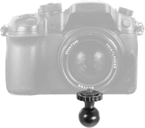 iBOLT 25mm / 1 inch Ball to ¼ 20 Camera Screw Mount Adapter - for All Industry Standard 1 inch / 25 mm mounts