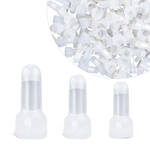Nilight - 50036R Closed End Crimp Terminal, 300 pcs 22-16/16-14/12-10 Gauge Nylon Wire Connector Kit