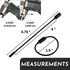 50 Pack Black 5 Self Locking Rings for Keys, Keychains, Cables, Luggage, Waterproof Nylon Plastic Rings