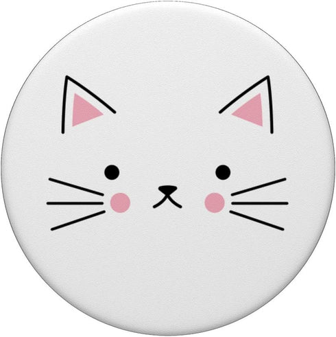Kitty Cat Pop Socket for Phone, Cute Cat PopSockets Standard PopGrip