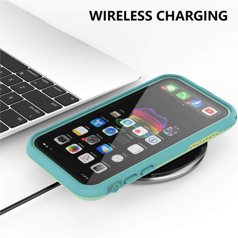 for iPhone 11 Waterproof Case, 6.1 Screen Protector Underwater Shockproof Full-Body Dustproof Rugged Case for Apple