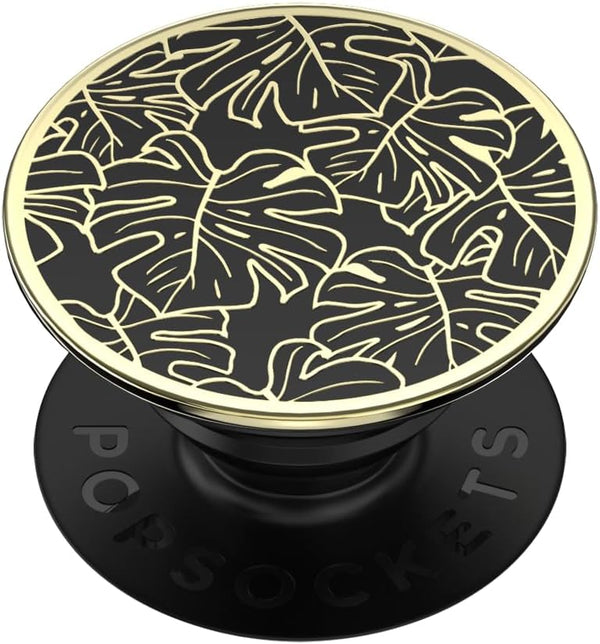 PopSockets Adhesive Phone Grip, Holder, Phone Stand, Flower - Enamel Monstera