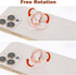 Nogeqi 4 Pack Setting 360 180 Transparent Phone Ring Grip Adjustable Phone Case Ring Phone Grip Heart Diamond Ring