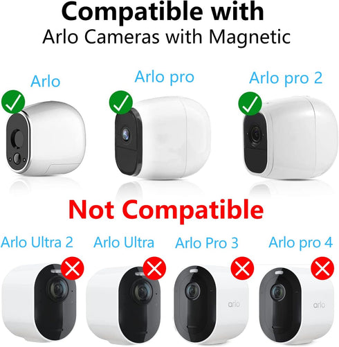 Table Ceiling Mounts for Magnetic Arlo/Arlo Pro/Arlo Pro 2 Camera (2 Pack Black)