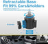 VARGTR 2-in-1 Cup Holder Phone Mount, Universal Adjustable Gooseneck, 360 Rotation, One-Button Release, Fits 4"-7"