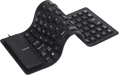 Estink 85 Keys Silicone Keyboard, Portable USB Wired, Fully Sealed Design, Lightweight, Silent for Desktop PC Laptop
