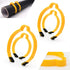 Film Vinyl Wrap Rolls Holder, Plastic Hoop Ring Clamp with Quick Release Handle, Pack of 4 with 2 Sizes
