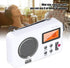 Shower Radio Speaker, Portable LCD Display Stereo Radio with AM/FM, Long Playback Time Radio with 20 Preset Stations