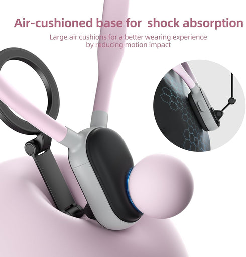 REYGEAK Magnetic POV/Vlog Phone Neck Mount Holder for Magsafe iPhone 15/14/13/12, Hand Free Chest Stand