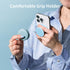 Sinjimoru Soft Silicone MagSafe Phone Grip for iPhone 15/14/13/12, Comfortable One-Touch Holding, M-Tap Tok White