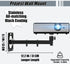 2-Be-Best 12IN 31CM 1/4" M4 M6 Projector Wall Mount Ceiling Projector Mount Longer Length / Wall Projectors Mounts