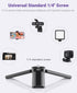 Mini Tripod, Anozer Small Tripod with Universal Phone Holder & Cold Shoe, Lightweight Phone Tripod Stand Compatible
