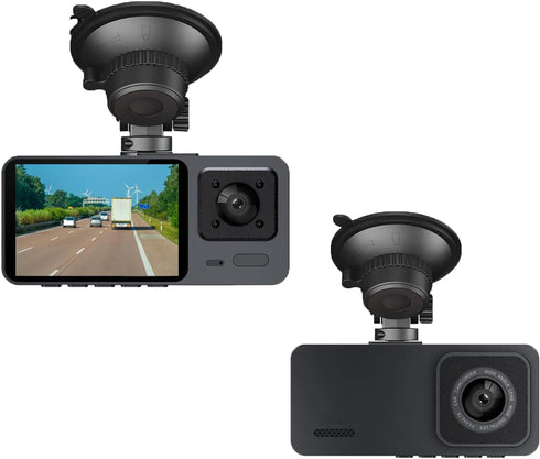 X W EI UNION 2K Dash Camera Front and Inside Dash Cam for Car Security 1080P