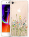 Unov Case for iPhone SE (2022), iPhone SE (2020), iPhone 8, iPhone 7, Clear with Embossed Floral Pattern, TPU Soft