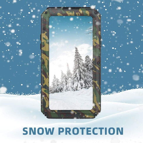 Mitywah Shockproof Case for iPhone X/XS, Waterproof Full Body Protective Cover with Impact Resistant Aluminium Alloy,