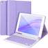 Keyboard Case for iPad 9/8/7th Gen 10.2’’, Bluetooth Keyboard for iPad 10.2 inch, with Pencil Holder, Purple