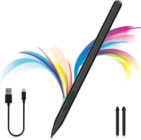 Stylus Pen for Microsoft Surface Pro 11/10/9/8/X/7+/6/5/4/3, Surface Go 3/2/1, with Eraser Side Button, Tilt Function
