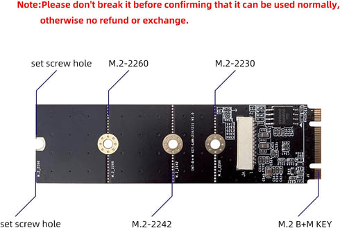 youyeetoo M.2 2.5 X1X86 i226 2.5G Card10/100/1000/2500 RJ45 2230 A E Key to Gigabit Ethernet,Support SBC, Intel