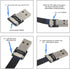 cablecc USB 2.0 Type-A Male to Male Data Flat Slim FPC Cable Down Angled 90 Degree for FPV, Disk, Scanner & Printer 20CM
