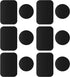 Generic Metal Plates for Magnetic Car Mount 12-Pack (6 Round + 6 Rectangular)