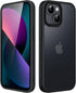 JETech iPhone 13 Matte Case, 6.1-Inch, Shockproof Military Grade, Frosted Translucent Back, Anti-Fingerprint (Black)