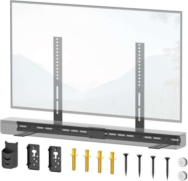 tiebutie Sound Bar Mounts Under TV for Bose Soundbar Mount with Speaker Mounts
