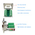5PCS RJ45 Panel Mount Screw Terminal Adapter, D-Type RJ45 Female Solderless Terminal Cat5E Ethernet Extender
