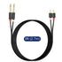 J&D Dual 1/4 inch TS to Dual RCA Stereo Audio Interconnect Cable - Gold Plated 9 Feet Adapter Cable