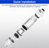 M12 8 Pin Aviation Connector, Male & Female Connector Field Wireable, IP67 Waterproof Straight A Code Shield for Cable
