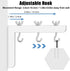 2-Be-Best 6 inch 84 lbs 38kg Universal Projector Screen Mount, Adjustable with More Hooks Projector Screen Wall Mount