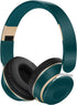 RAT TAIL Bluetooth Headset, Comfortable Over Ear Stereo Wireless Headphones with Mic, 20H Playtime, Deep Green