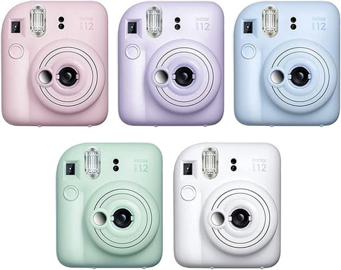MUZIRI KINOKOO Close Up Lens for Fuji Instax Mini 12 Instant Camera with Self-Portrait Mirror - Blue Selfie Lens