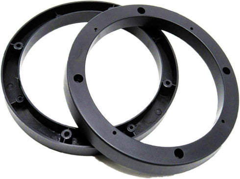 Saim 6.5" Dia Universal Black Plastic Speaker Spacer Adaptor Ring, Mounting Bracket for Car Stereo Speakers