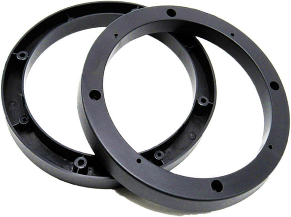 Saim 6.5" Dia Universal Black Plastic Speaker Spacer Adaptor Ring, Mounting Bracket for Car Stereo Speakers
