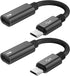 USB C to Micro USB Adapter, KUXIYAN (2 Pack) Type C Female to Micro USB Male Charger Connector for Samsung Galaxy S7