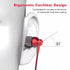 MR01 Wired in-Ear Earbuds Headphones with Microphone, S/M/L Ear Bud Tips, High Sound Quality, Tangle-Free, for Phones,
