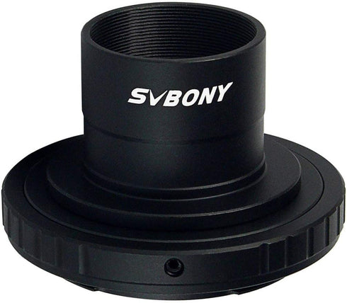 SVBONY Telescope Photo Adapter, T Adapter and T2 T Ring Adapter, 1.25 inch Compatible for Nikon Camera and Telescope
