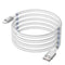Innovative Magnetic Charging Cable (3.3ft) Tangle-Free with Magnets for Easy Storage, Fast Charger for iPhone 14 to 6