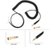 Richer-R Earphones Headphones Audio Spring Wire Coil Cable for Beyerdynamic 770/770Pro/990/990Pro