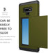 Galaxy Note 9 Case, Heavy Duty Shockproof Rubber Hybrid Rugged Hard Back Cover with ID Credit Card Slot Holder, Army