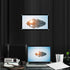 GOWENIC (60inch) Portable Projector Screen, Foldable Non Crease White Polyester, Front Back Projection, Outdoor Camping