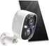 GMK Solar Security Camera Wireless Outdoor, with Solar Panel 2K Color Night Vision